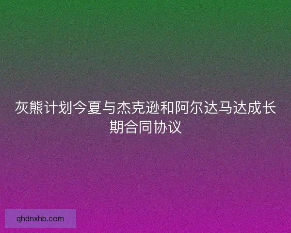 灰熊计划今夏与杰克逊和阿尔达马达成长期合同协议